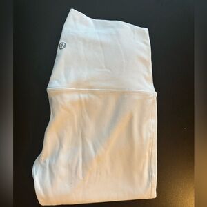 Lululemon White Align Leggings Size 4. Worn only a couple times